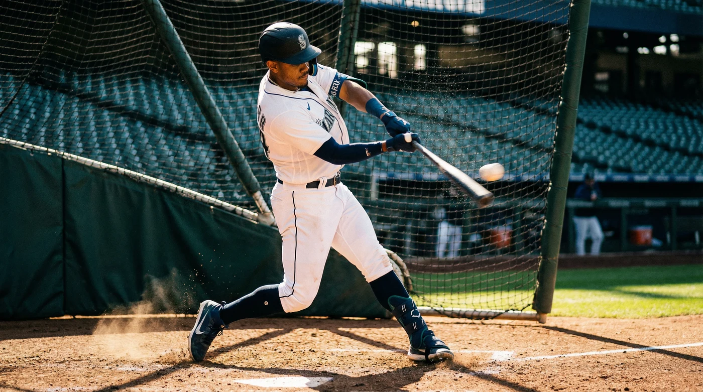 棒球击球训练动态瞬间